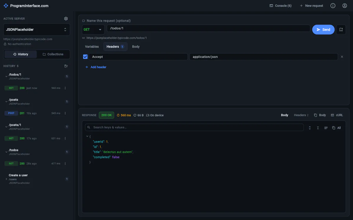 ProgramInterface.com screenshot