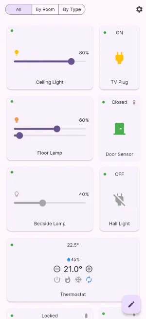 Flick's All view on a phone