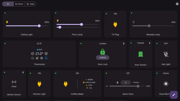 Flick on a Windows desktop in dark theme