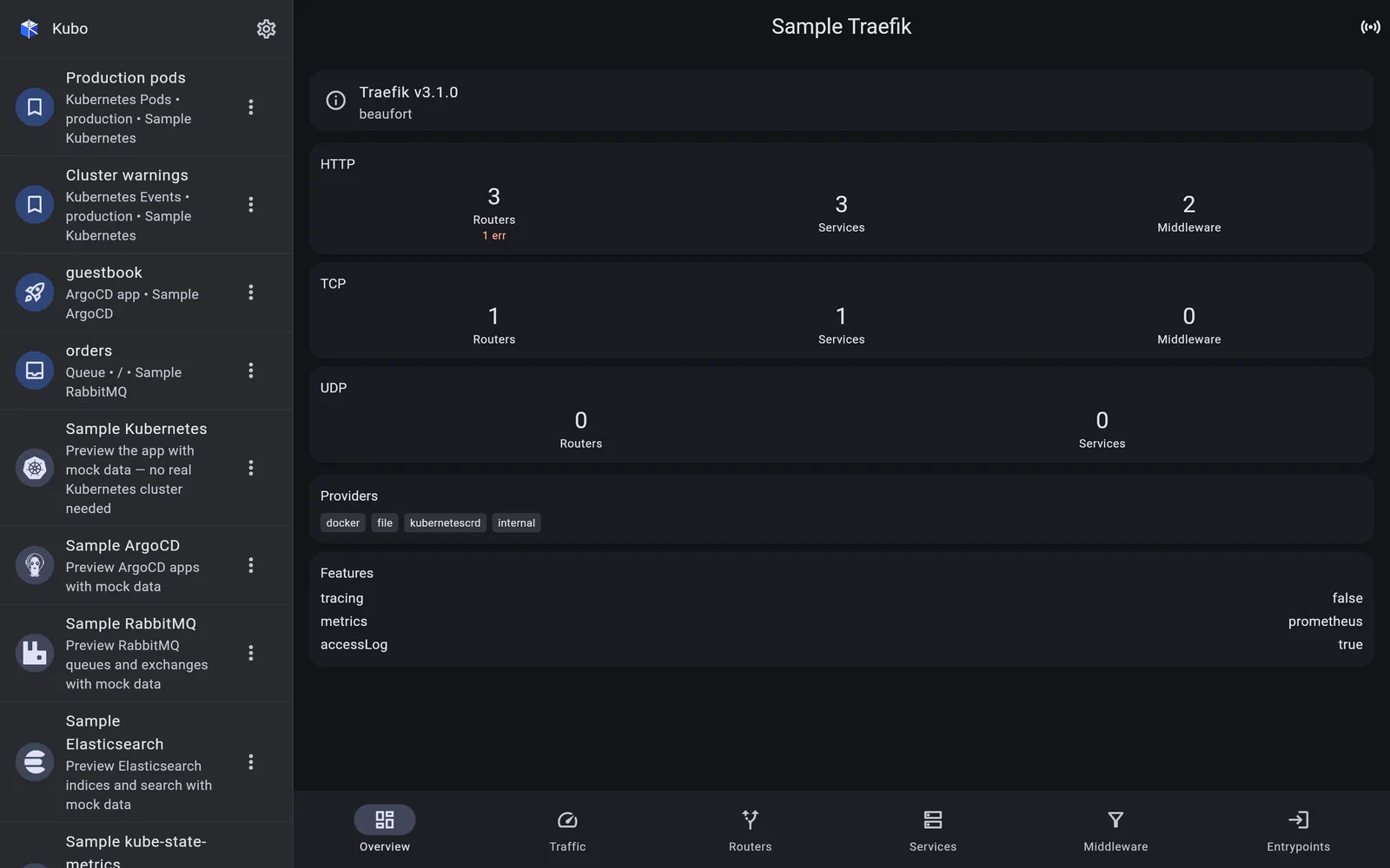 Traefik in Kubo