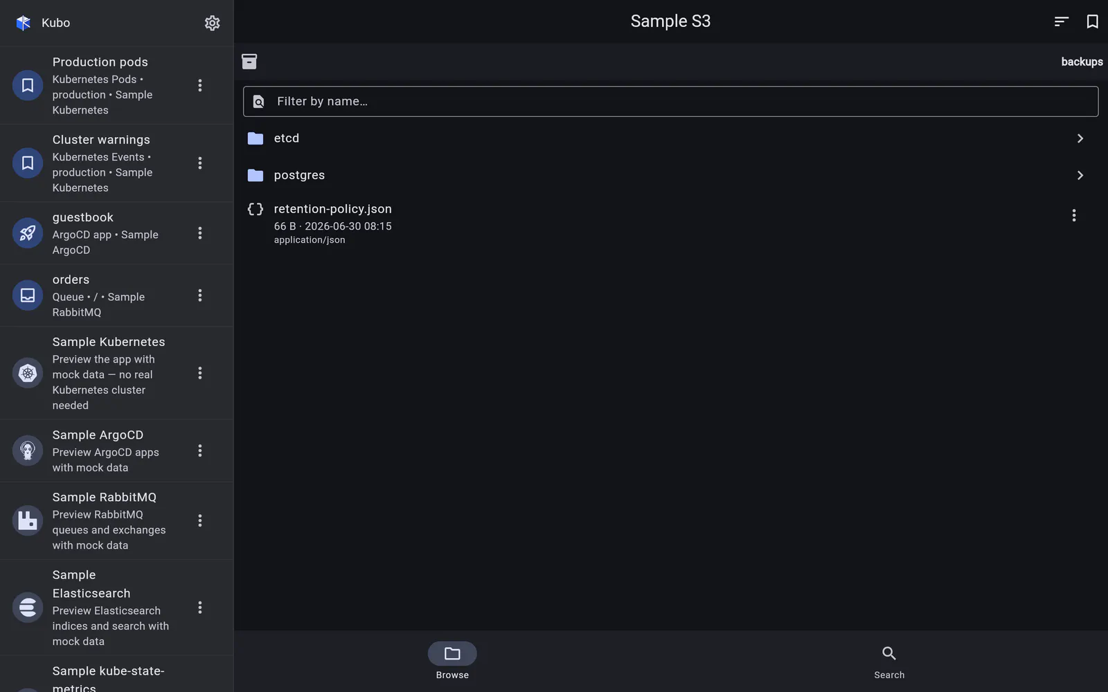 S3 & object storage in Kubo